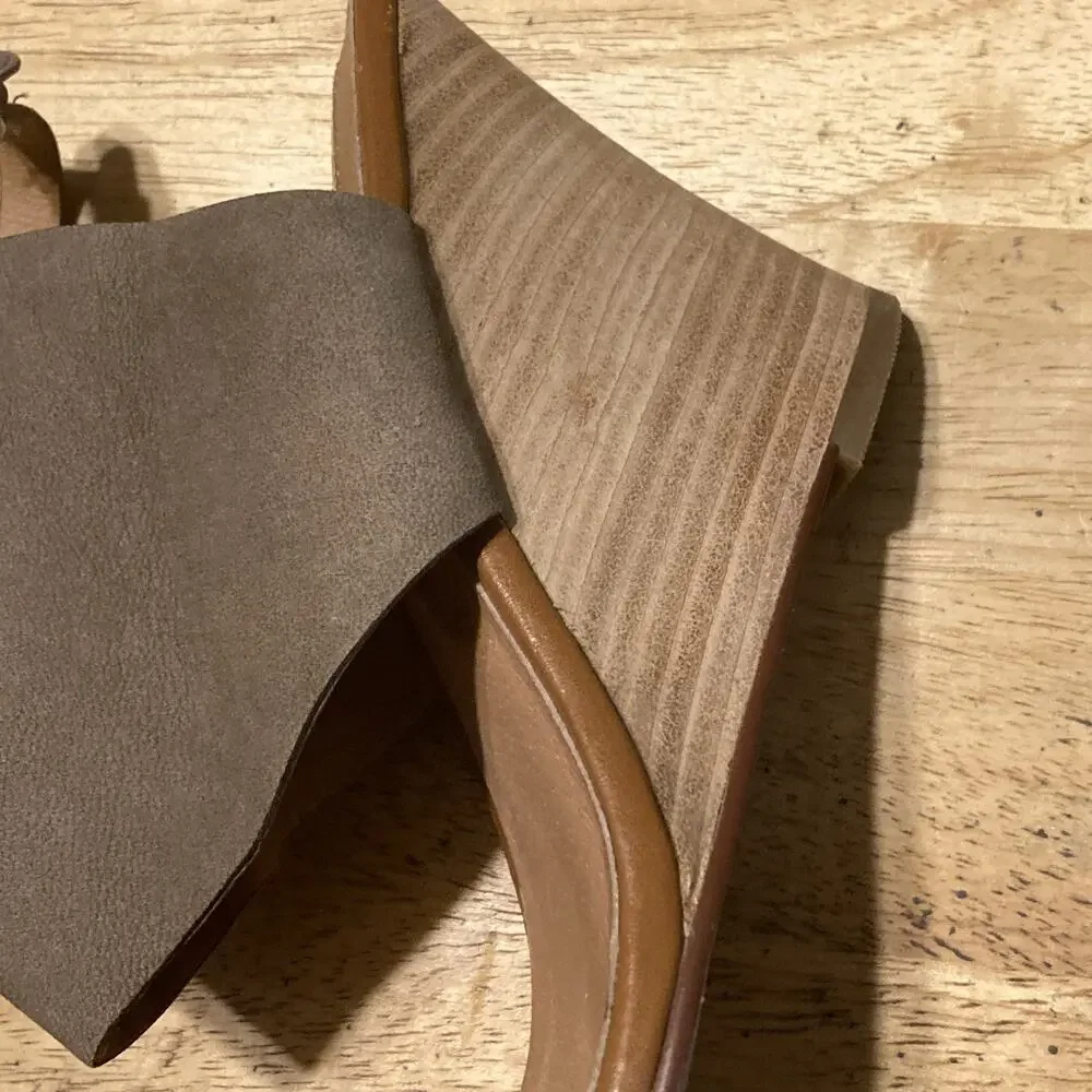Halogen Espadrille Wedge Sandals, Women’s‎ Brown Suede Size 8.5